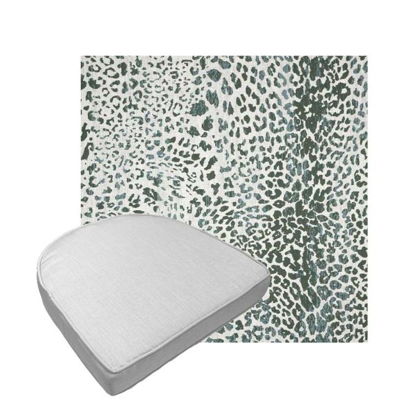 Custom outdoor contoured seat cushions from Cascadia Outdoor Cushions in Sunbrella Fabrics