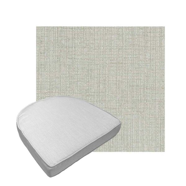 Custom outdoor contoured seat cushions from Cascadia Outdoor Cushions in Sunbrella Fabrics