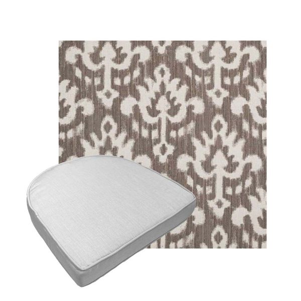 Custom outdoor contoured seat cushions from Cascadia Outdoor Cushions in Sunbrella Fabrics