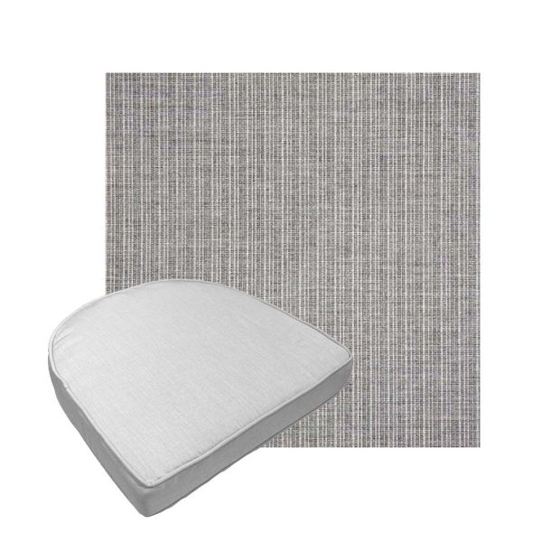 Custom outdoor contoured seat cushions from Cascadia Outdoor Cushions in Sunbrella Fabrics
