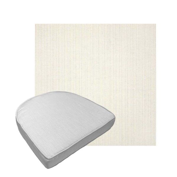 Custom outdoor contoured seat cushions from Cascadia Outdoor Cushions in Sunbrella Fabrics