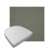 Custom outdoor contoured seat cushions from Cascadia Outdoor Cushions in Sunbrella Fabrics