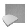Custom outdoor contoured seat cushions from Cascadia Outdoor Cushions in Sunbrella Fabrics