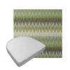 Custom outdoor contoured seat cushions from Cascadia Outdoor Cushions in Sunbrella Fabrics