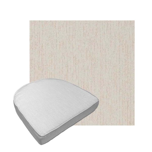 Custom outdoor contoured seat cushions from Cascadia Outdoor Cushions in Sunbrella Fabrics