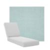 Boxed Chaise Lounge Cushions in Sunbrella Fabrics