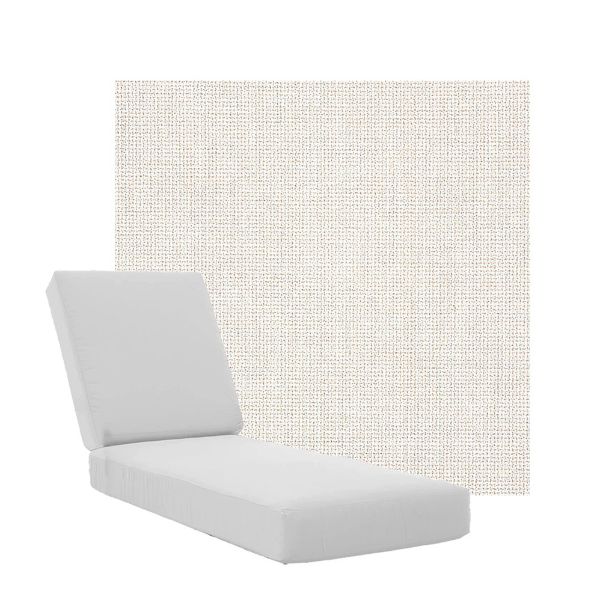 Boxed Chaise Lounge Cushions in Sunbrella Fabrics