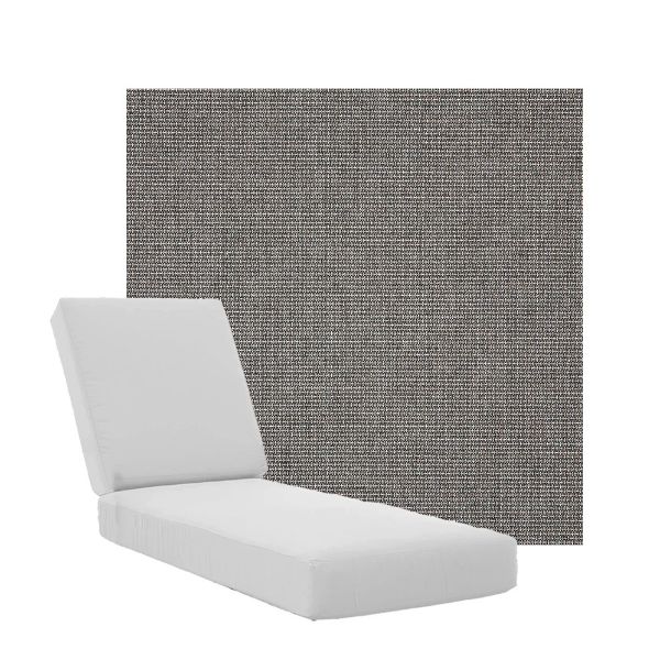 Boxed Chaise Lounge Cushions in Sunbrella Fabrics