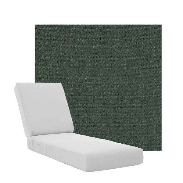 Boxed Chaise Lounge Cushions in Sunbrella Fabrics