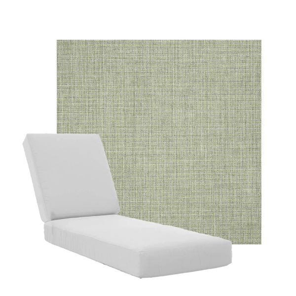 Boxed Chaise Lounge Cushions in Sunbrella Fabrics