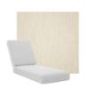 Boxed Chaise Lounge Cushions in Sunbrella Fabrics