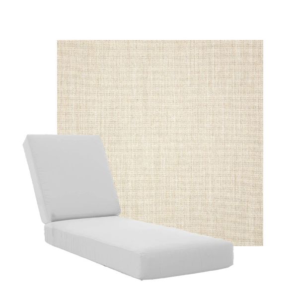 Boxed Chaise Lounge Cushions in Sunbrella Fabrics