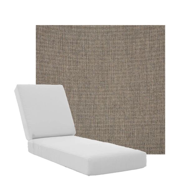Boxed Chaise Lounge Cushions in Sunbrella Fabrics