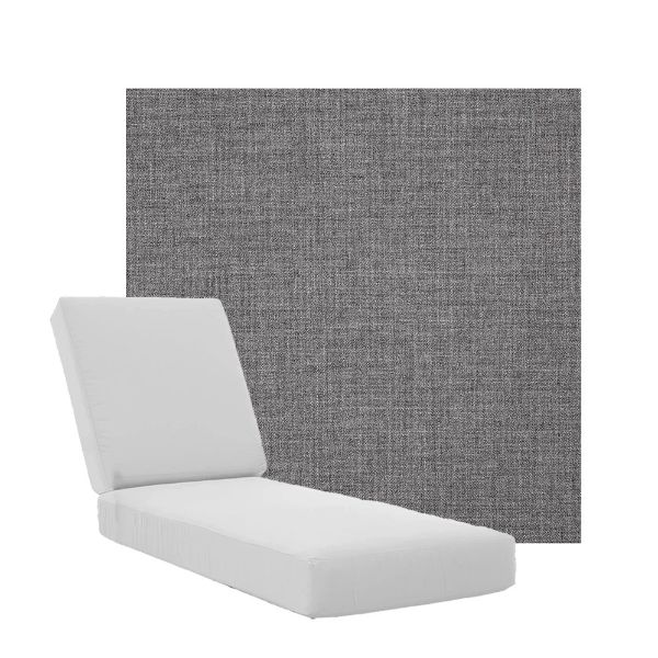 Boxed Chaise Lounge Cushions in Sunbrella Fabrics