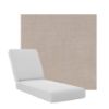 Boxed Chaise Lounge Cushions in Sunbrella Fabrics