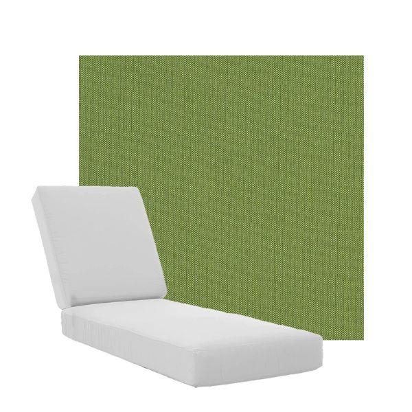 Boxed Chaise Lounge Cushions in Sunbrella Fabrics