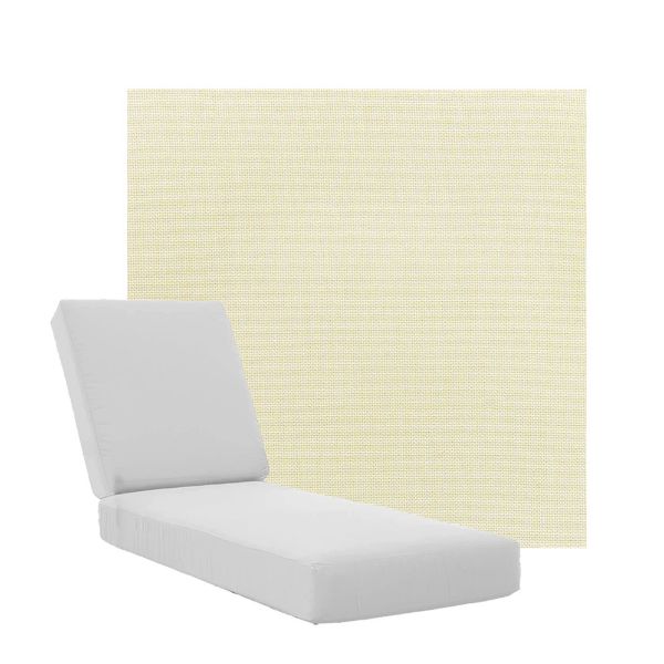 Boxed Chaise Lounge Cushions in Sunbrella Fabrics