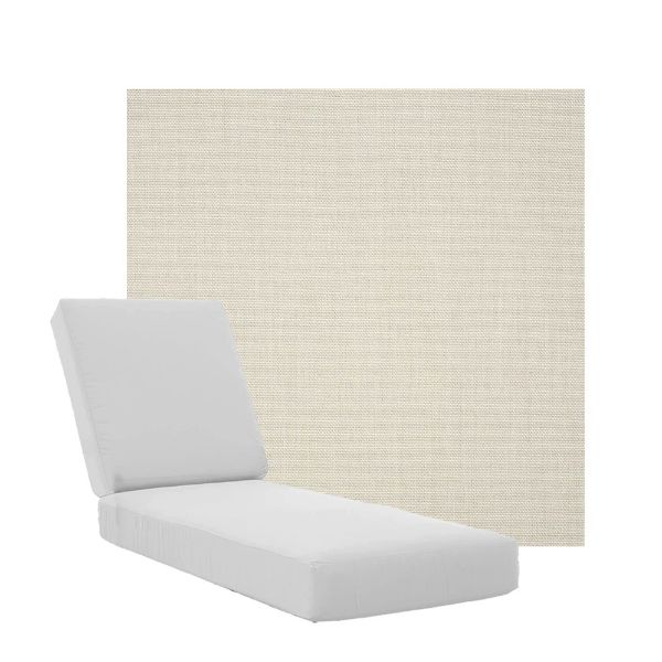 Boxed Chaise Lounge Cushions in Sunbrella Fabrics