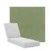 Boxed Chaise Lounge Cushions in Sunbrella Fabrics