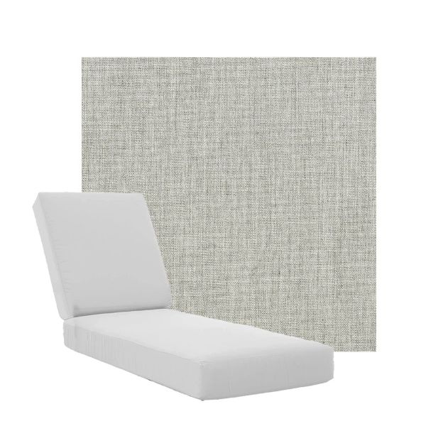 Boxed Chaise Lounge Cushions in Sunbrella Fabrics