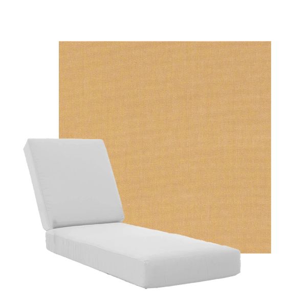 Boxed Chaise Lounge Cushions in Sunbrella Fabrics