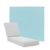 Boxed Chaise Lounge Cushions in Sunbrella Fabrics