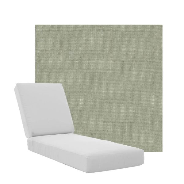 Boxed Chaise Lounge Cushions in Sunbrella Fabrics