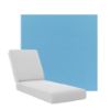 Boxed Chaise Lounge Cushions in Sunbrella Fabrics