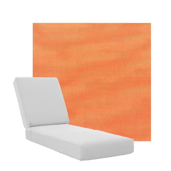 Boxed Chaise Lounge Cushions in Sunbrella Fabrics