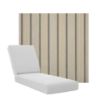 Boxed Chaise Lounge Cushions in Sunbrella Fabrics