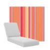 Boxed Chaise Lounge Cushions in Sunbrella Fabrics
