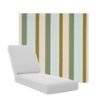 Boxed Chaise Lounge Cushions in Sunbrella Fabrics