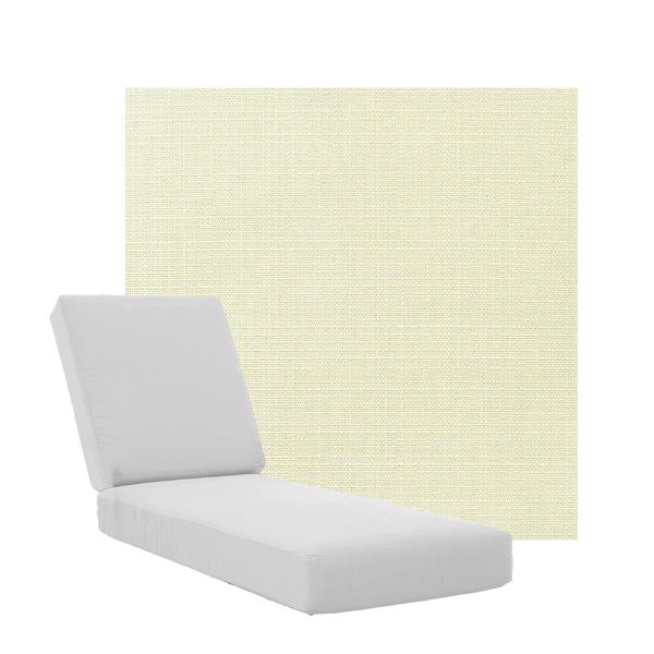 Boxed Chaise Lounge Cushions in Sunbrella Fabrics