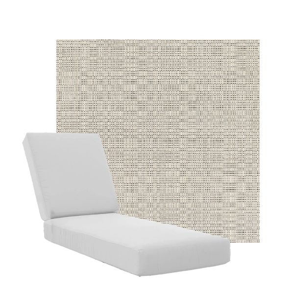 Boxed Chaise Lounge Cushions in Sunbrella Fabrics