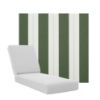 Boxed Chaise Lounge Cushions in Sunbrella Fabrics