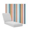Boxed Chaise Lounge Cushions in Sunbrella Fabrics