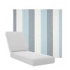 Boxed Chaise Lounge Cushions in Sunbrella Fabrics