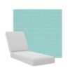 Boxed Chaise Lounge Cushions in Sunbrella Fabrics