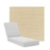 Boxed Chaise Lounge Cushions in Sunbrella Fabrics