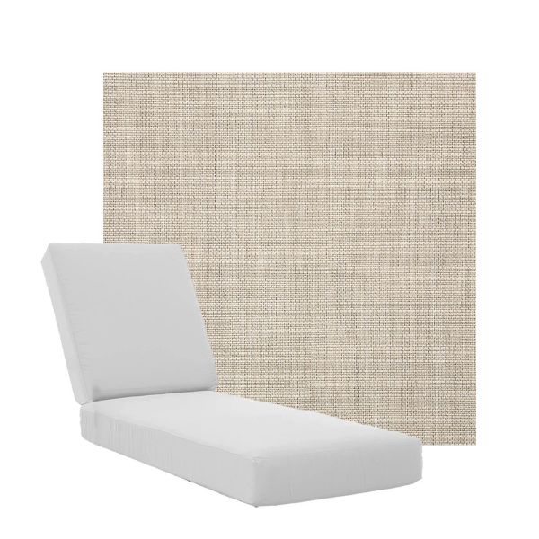 Boxed Chaise Lounge Cushions in Sunbrella Fabrics