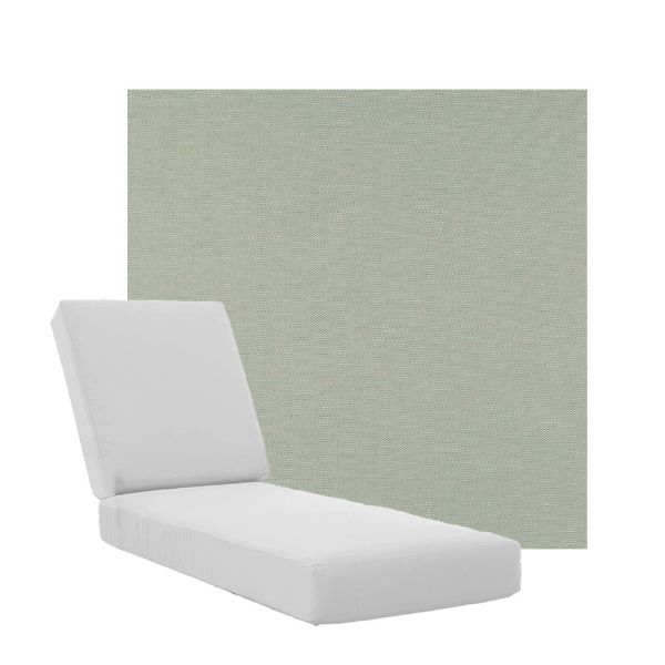 Boxed Chaise Lounge Cushions in Sunbrella Fabrics