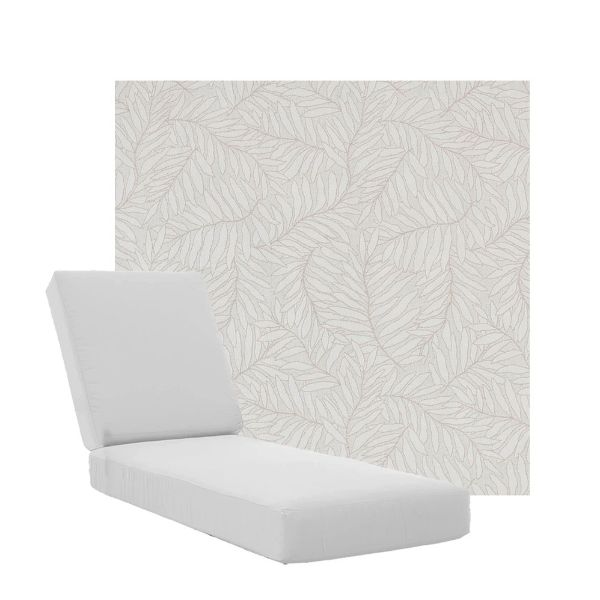Boxed Chaise Lounge Cushions in Sunbrella Fabrics
