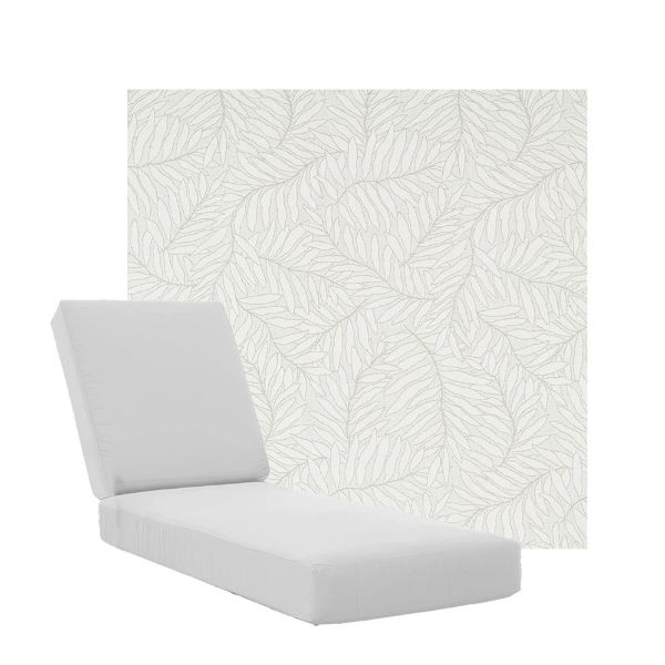 Boxed Chaise Lounge Cushions in Sunbrella Fabrics