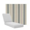 Boxed Chaise Lounge Cushions in Sunbrella Fabrics