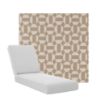 Boxed Chaise Lounge Cushions in Sunbrella Fabrics