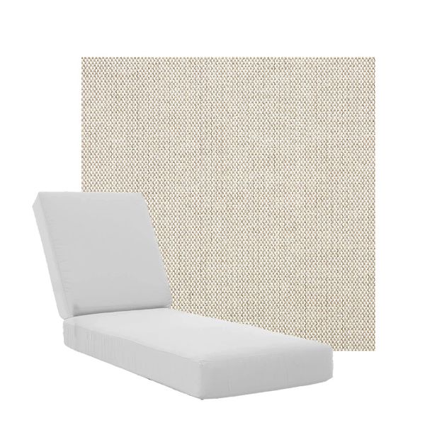 Boxed Chaise Lounge Cushions in Sunbrella Fabrics