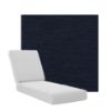 Boxed Chaise Lounge Cushions in Sunbrella Fabrics