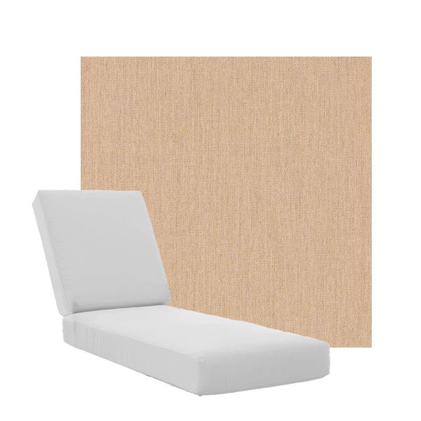 Boxed Chaise Lounge Cushions in Sunbrella Fabrics
