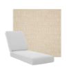 Boxed Chaise Lounge Cushions in Sunbrella Fabrics
