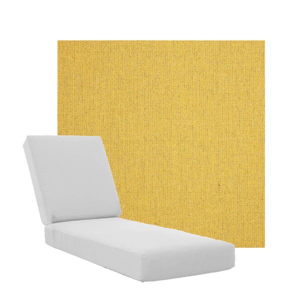 Boxed Chaise Lounge Cushions in Sunbrella Fabrics